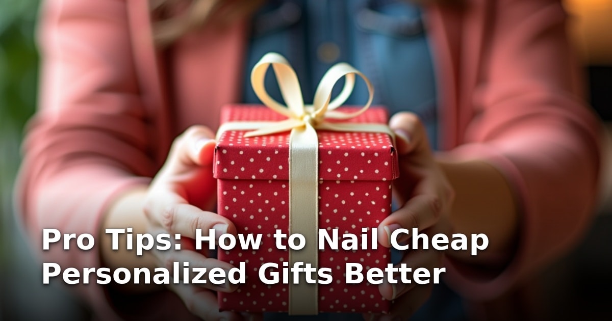 Pro Tips: How to Nail Cheap Personalized Gifts Better