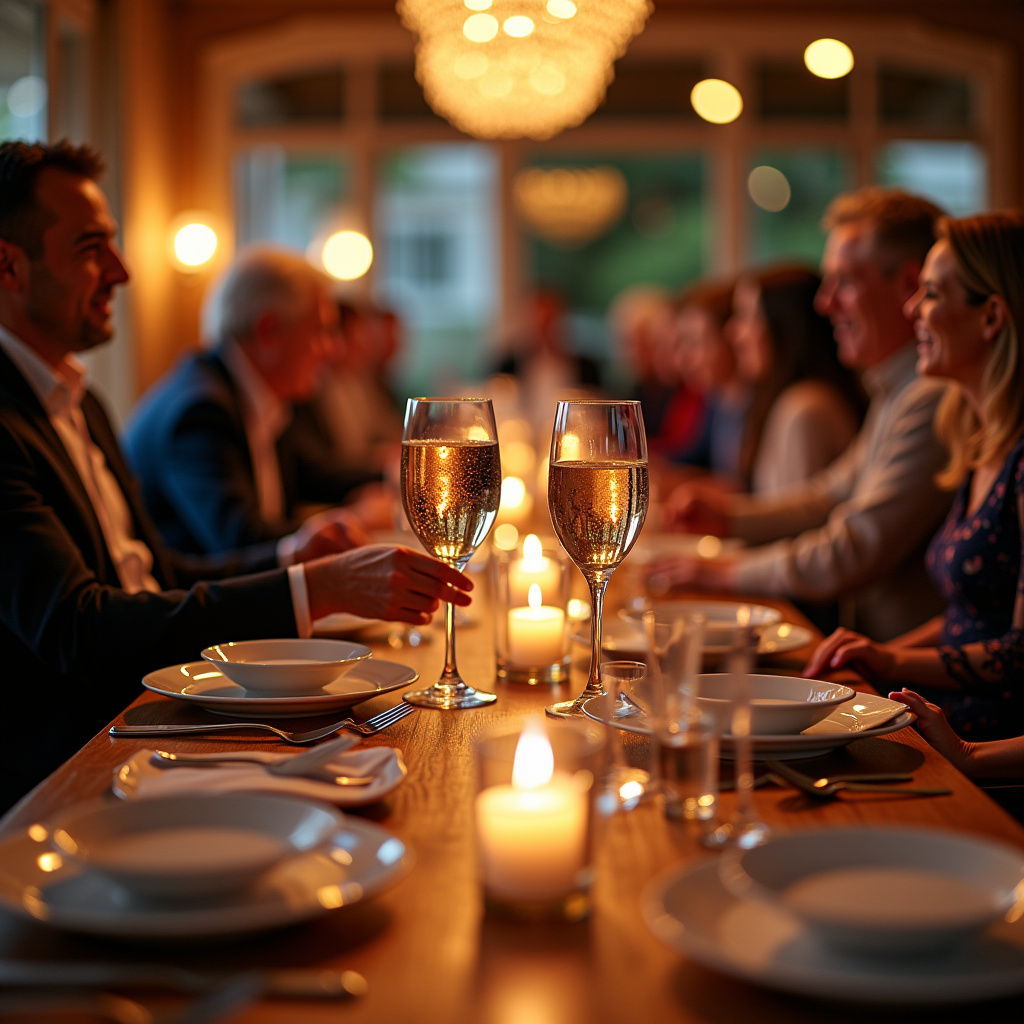 Illustration for Retirement Themes for Men vs. Elegant Dinner Parties - Image 2