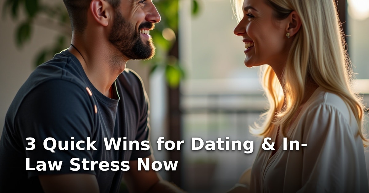 3 Quick Wins for Dating & In-Law Stress Now