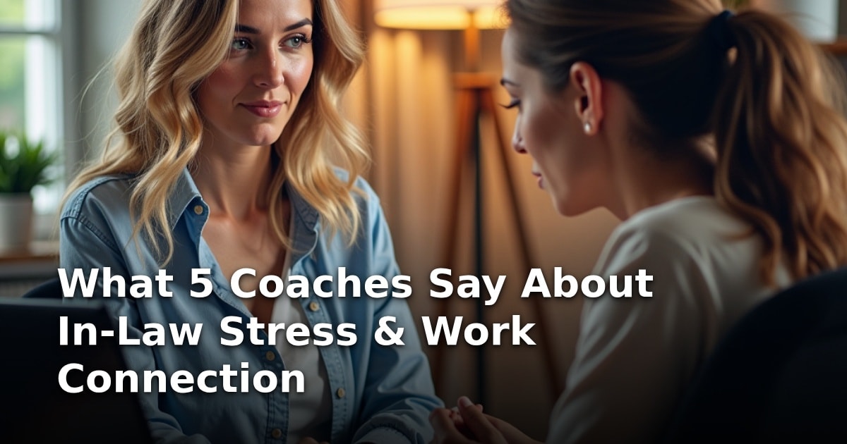 What 5 Coaches Say About In-Law Stress & Work Connection