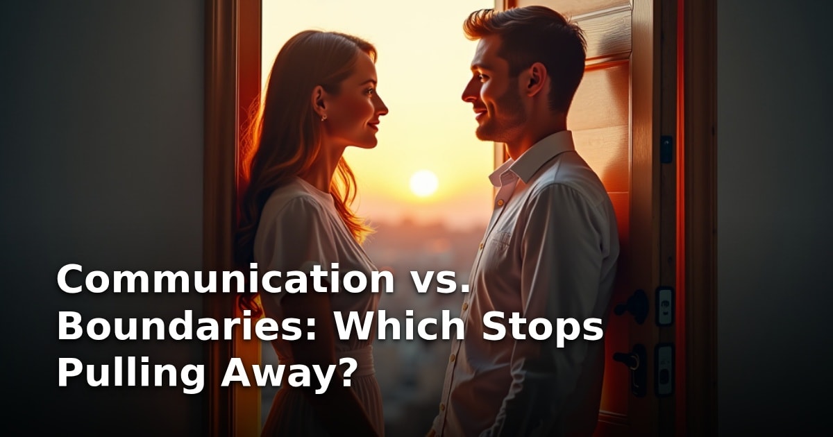 Communication vs. Boundaries: Which Stops Pulling Away?