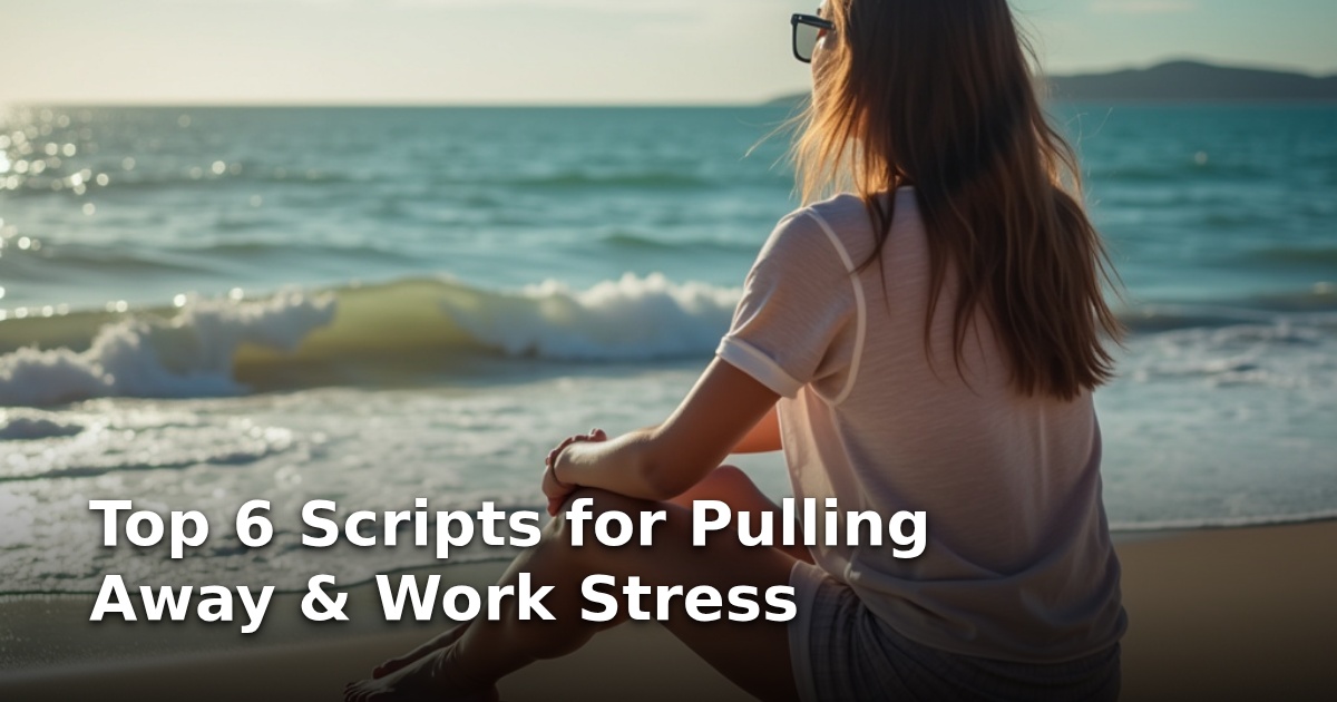 Top 6 Scripts for Pulling Away & Work Stress