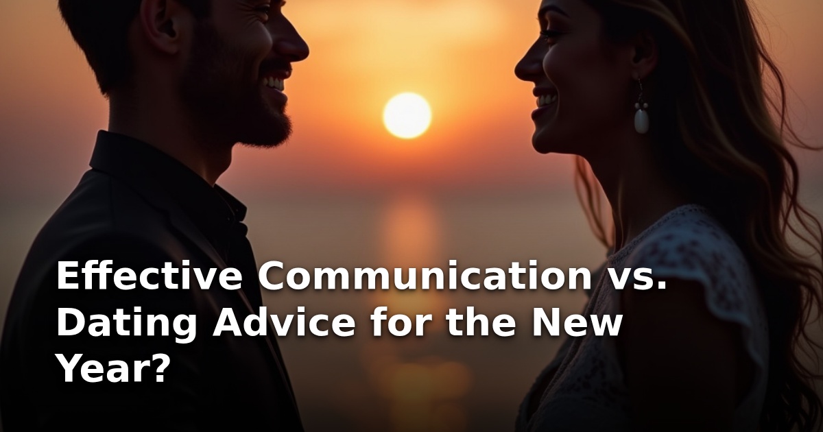 Effective Communication vs. Dating Advice for the New Year?
