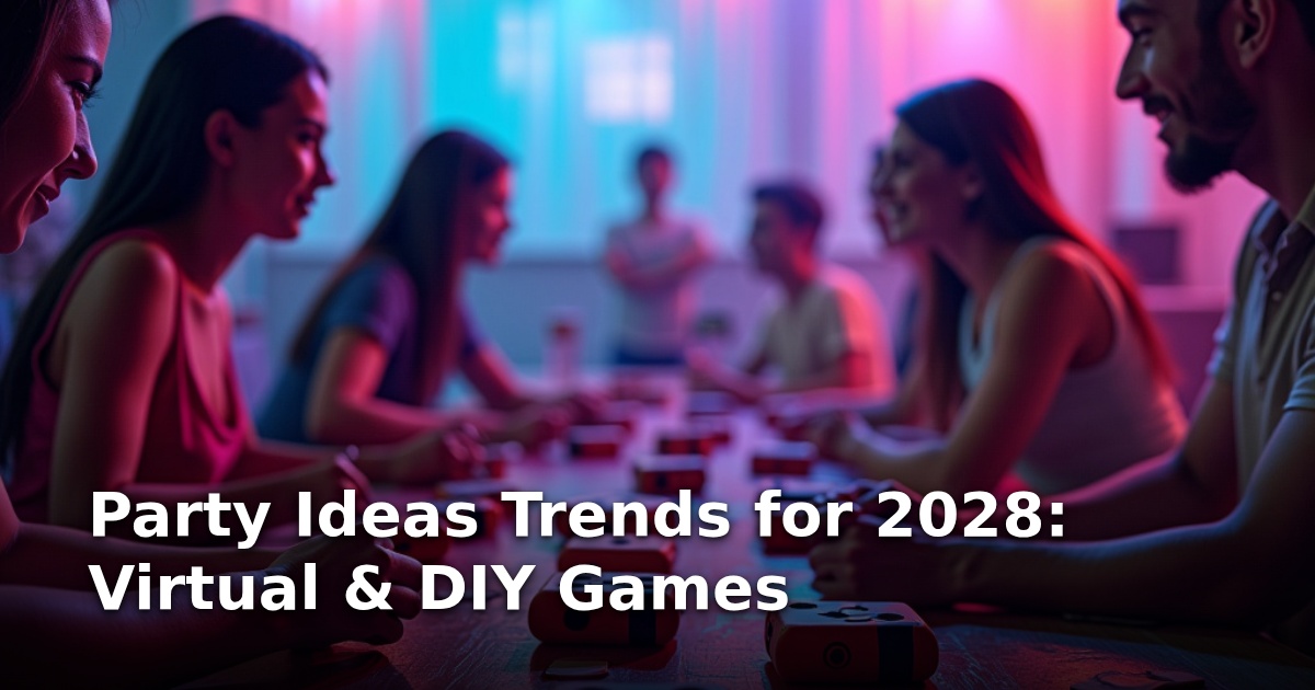 Party Ideas Trends for 2028: Virtual & DIY Games