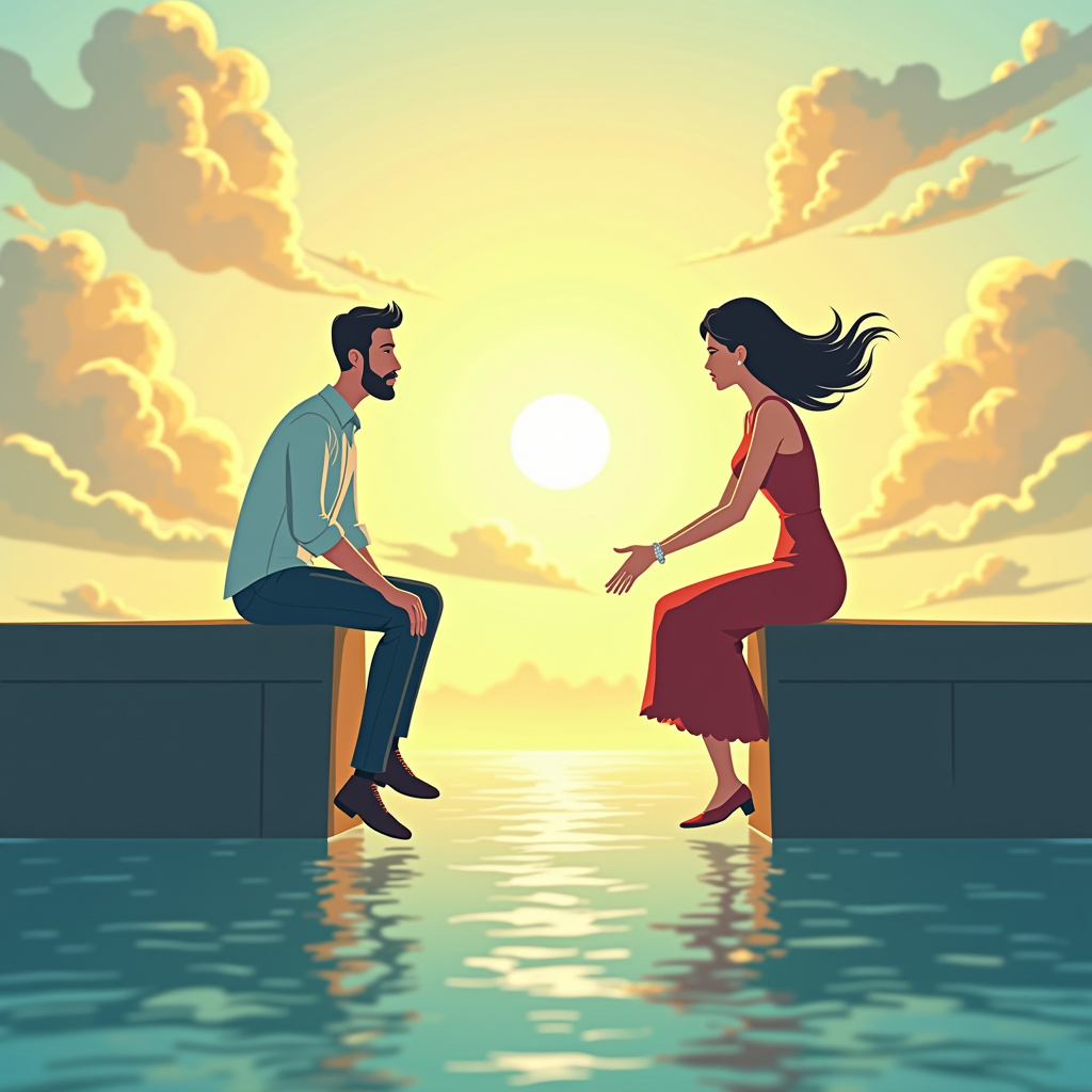 Illustration for How to Bridge Stress Gaps with Effective Communication in Marriage - Image 1
