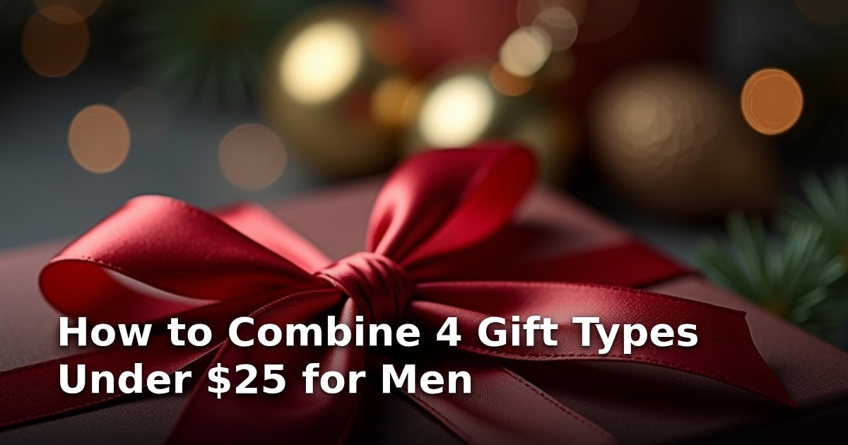 How to Combine 4 Gift Types Under $25 for Men