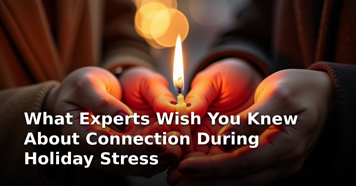 What Experts Wish You Knew About Connection During Holiday Stress