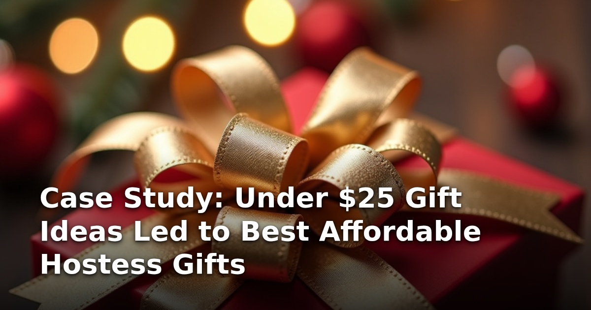 Case Study: Under $25 Gift Ideas Led to Best Affordable Hostess Gifts