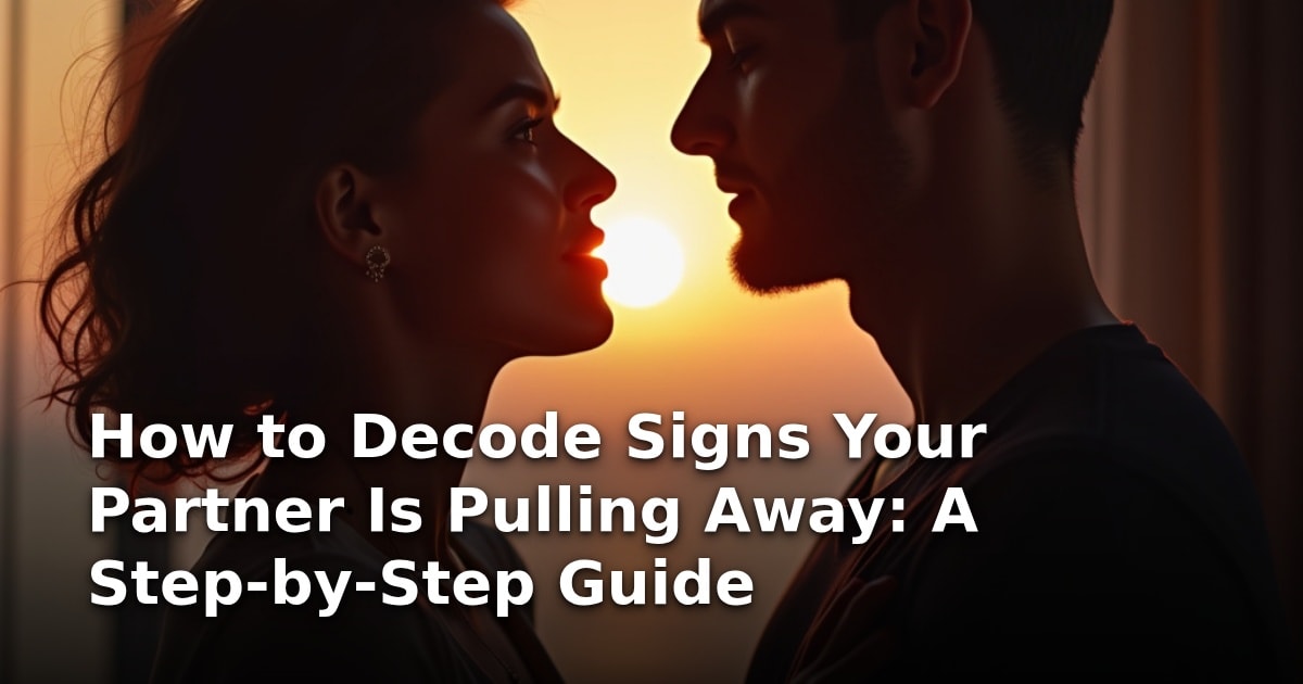 How to Decode Signs Your Partner Is Pulling Away: A Step-by-Step Guide
