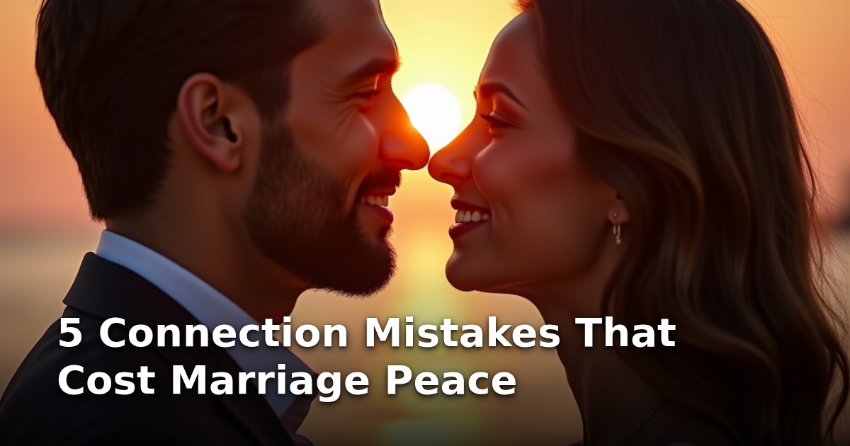 5 Connection Mistakes That Cost Marriage Peace