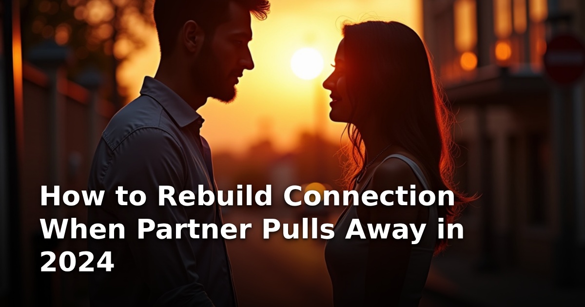 How to Rebuild Connection When Partner Pulls Away in 2024