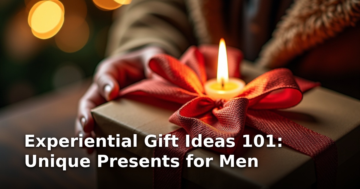 Experiential Gift Ideas 101: Unique Presents for Men