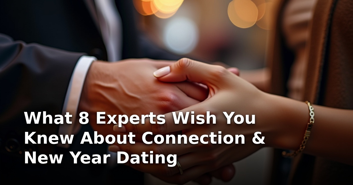 What 8 Experts Wish You Knew About Connection & New Year Dating