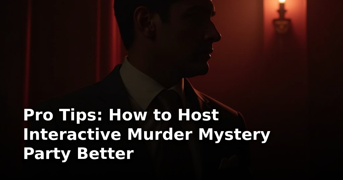 Pro Tips: How to Host Interactive Murder Mystery Party Better