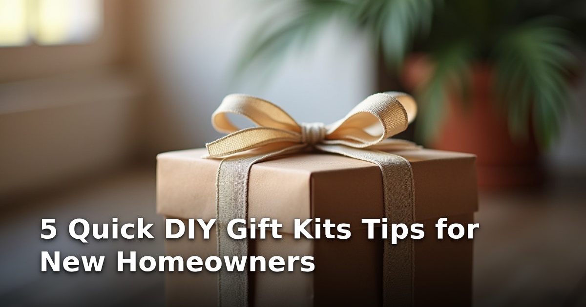 5 Quick DIY Gift Kits Tips for New Homeowners