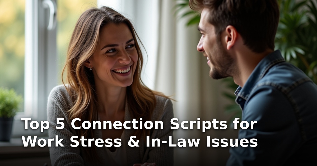 Top 5 Connection Scripts for Work Stress & In-Law Issues