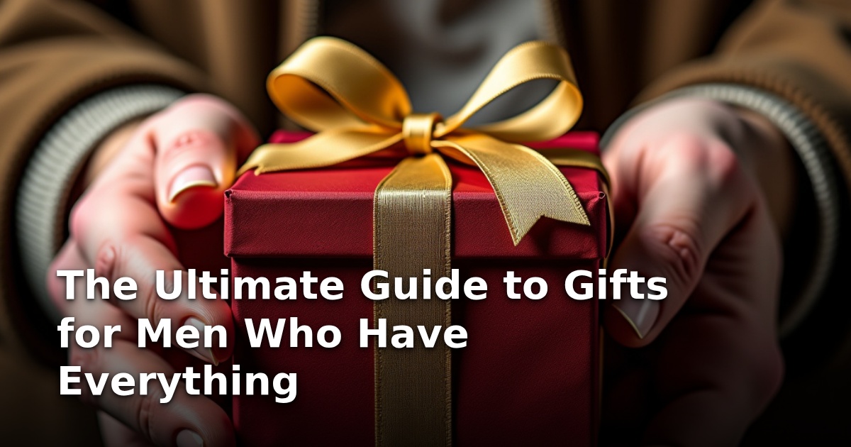 The Ultimate Guide to Gifts for Men Who Have Everything