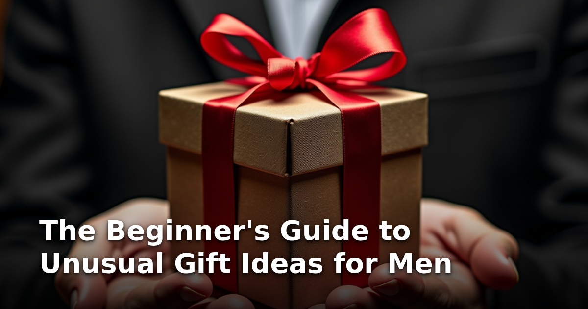 The Beginner’s Guide to Unusual Gift Ideas for Men