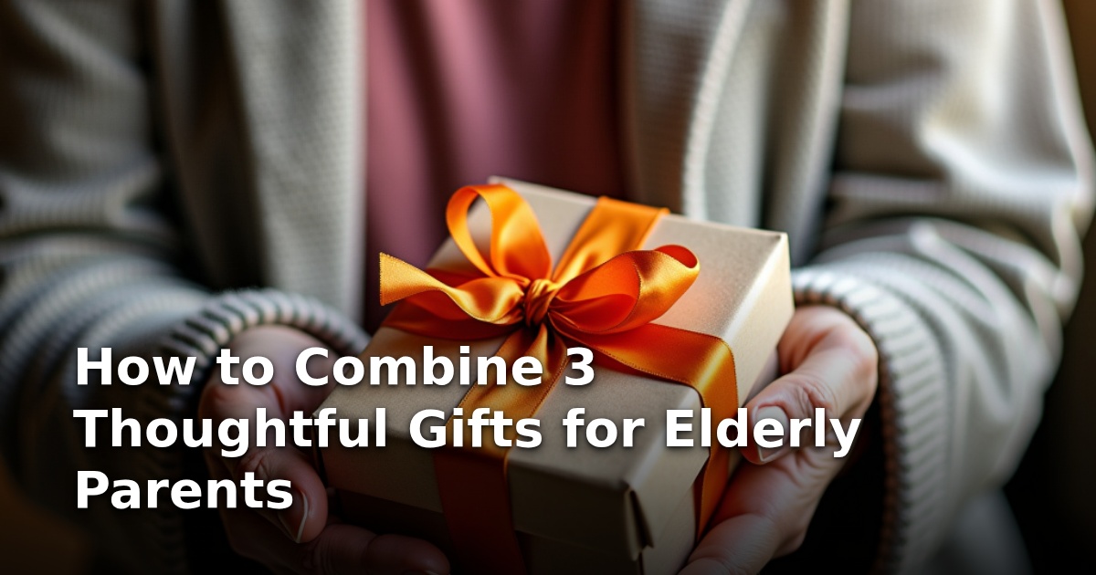How to Combine 3 Thoughtful Gifts for Elderly Parents
