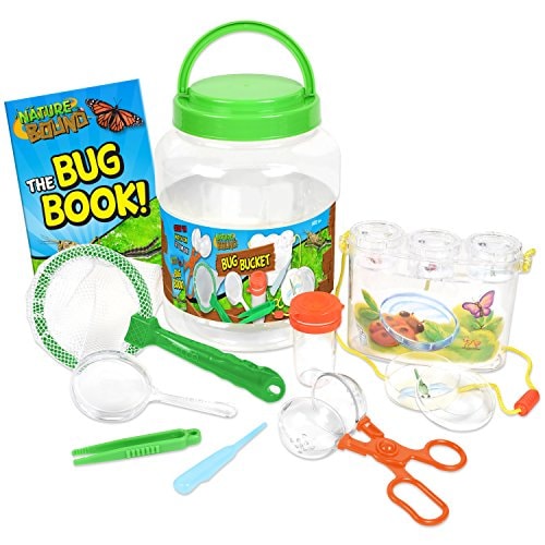 Nature Bound NB535 Bug Catcher with Habitat Bucket and 10 Piece Nature Exploration Set, Green