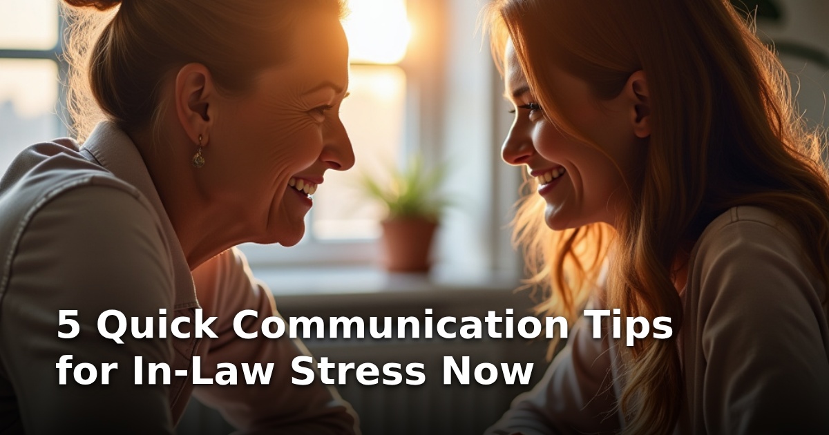 5 Quick Communication Tips for In-Law Stress Now