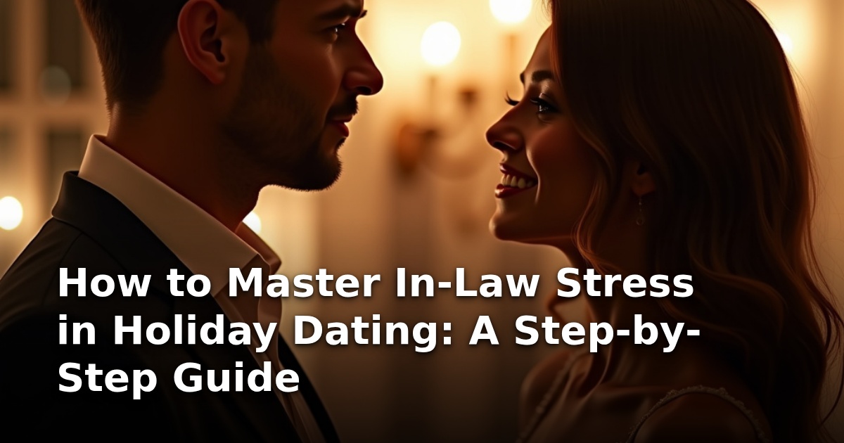 How to Master In-Law Stress in Holiday Dating: A Step-by-Step Guide