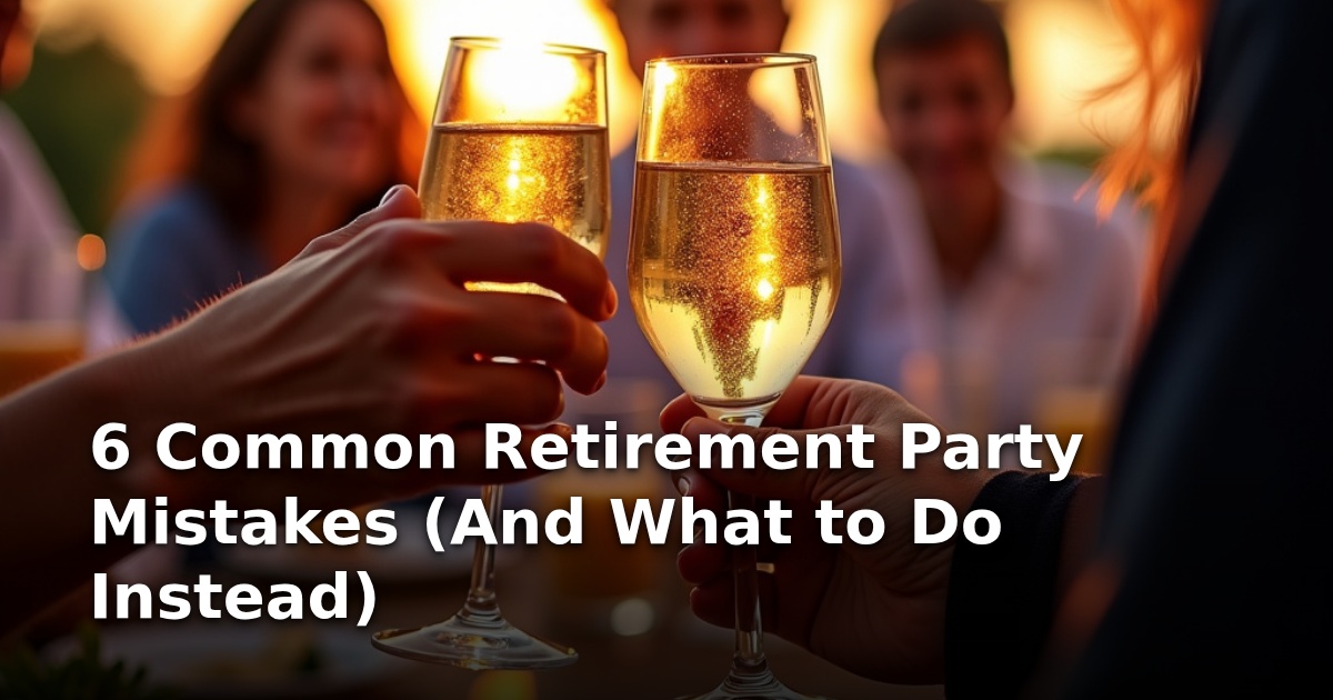 6 Common Retirement Party Mistakes (And What to Do Instead)