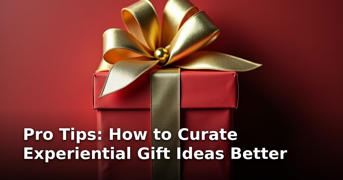 Pro Tips: How to Curate Experiential Gift Ideas Better