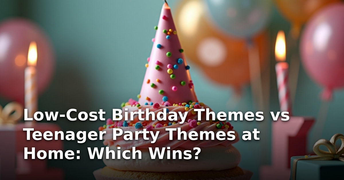 Low-Cost Birthday Themes vs Teenager Party Themes at Home: Which Wins?
