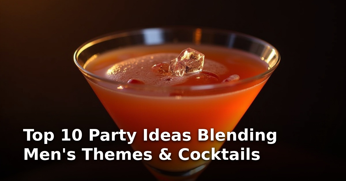 Top 10 Party Ideas Blending Men’s Themes & Cocktails