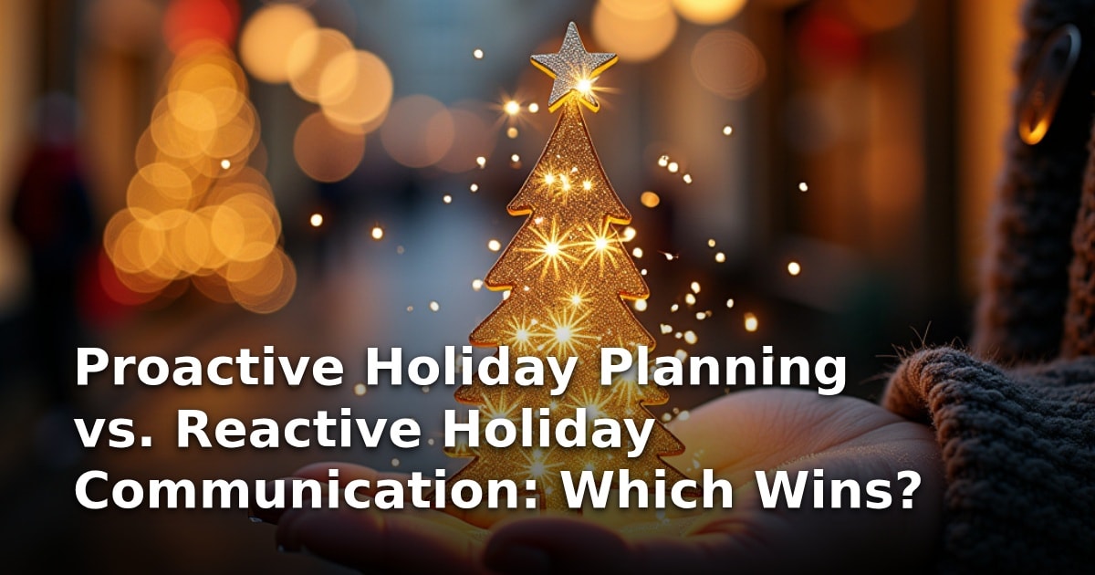 Proactive Holiday Planning vs. Reactive Holiday Communication: Which Wins?