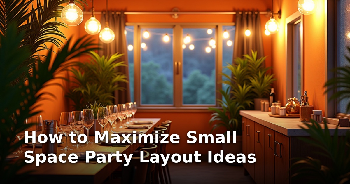 How to Maximize Small Space Party Layout Ideas