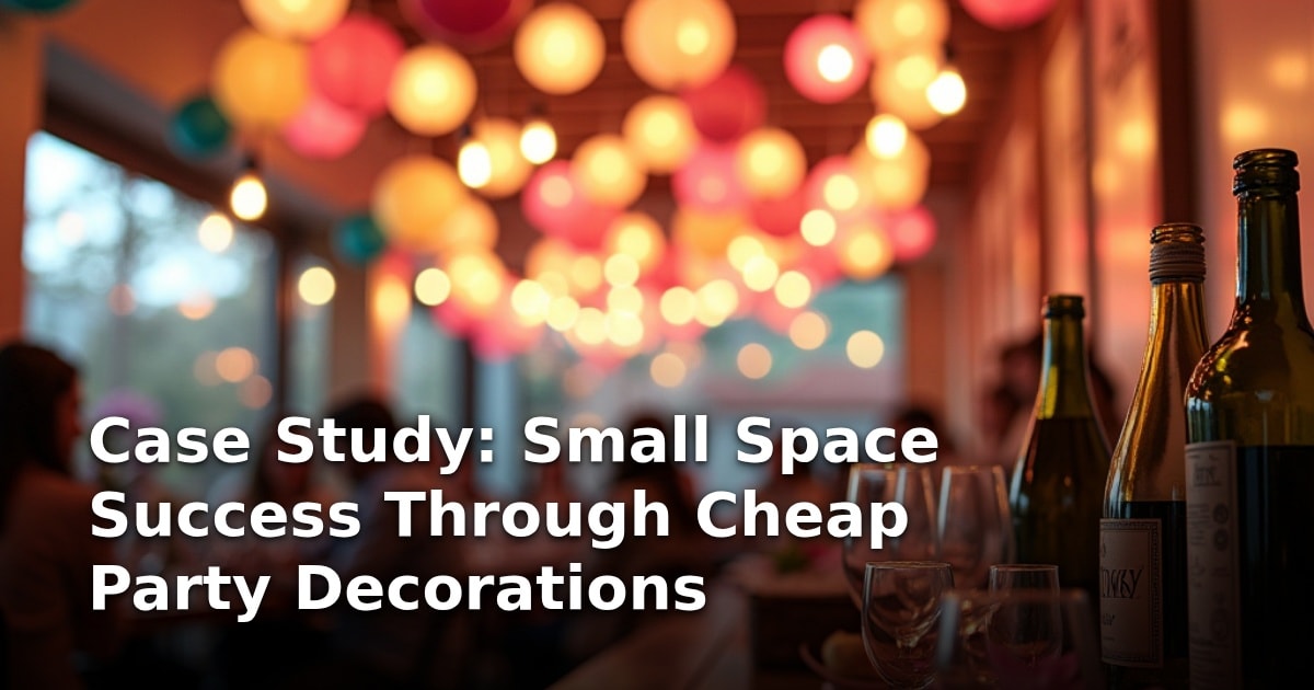 Case Study: Small Space Success Through Cheap Party Decorations