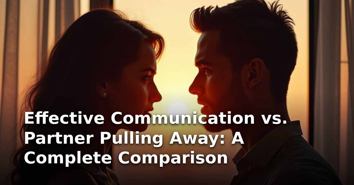 Effective Communication vs. Partner Pulling Away: A Complete Comparison