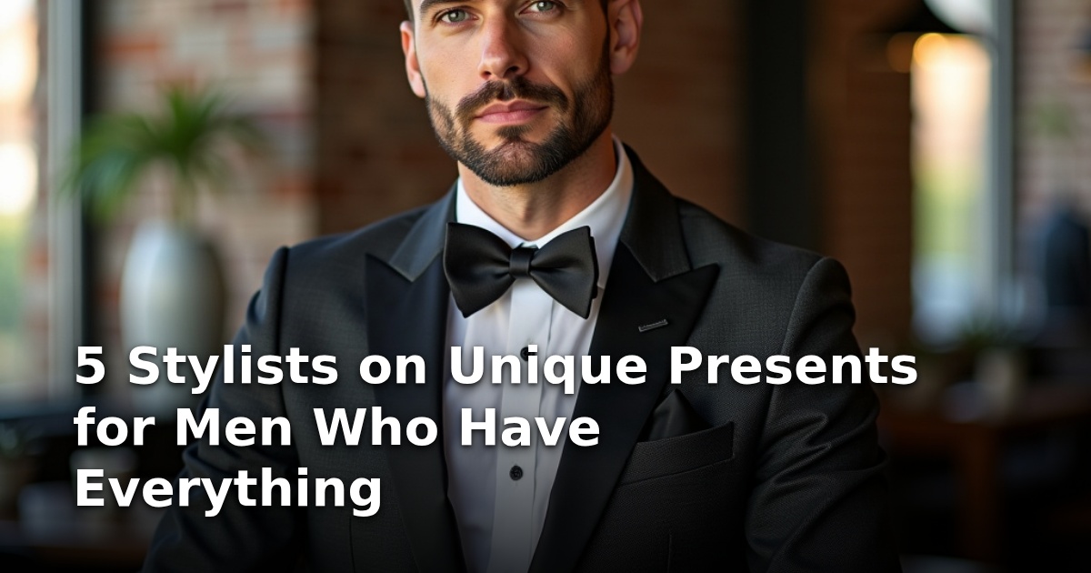 5 Stylists on Unique Presents for Men Who Have Everything