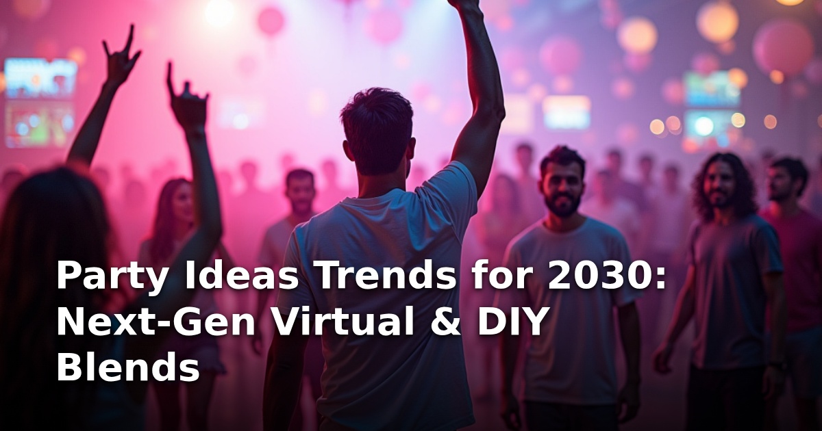 Party Ideas Trends for 2030: Next-Gen Virtual & DIY Blends