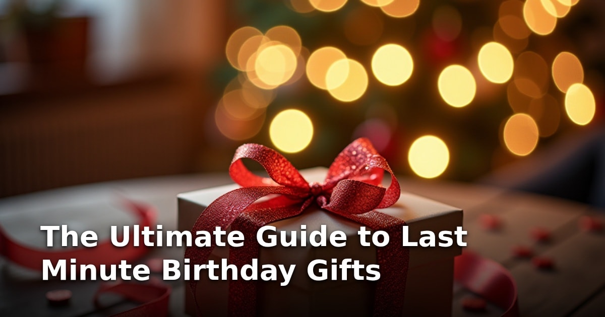 The Ultimate Guide to Last Minute Birthday Gifts