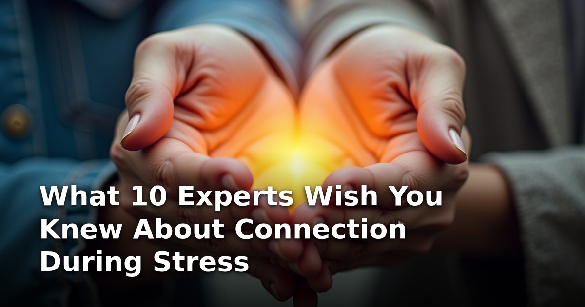 What 10 Experts Wish You Knew About Connection During Stress