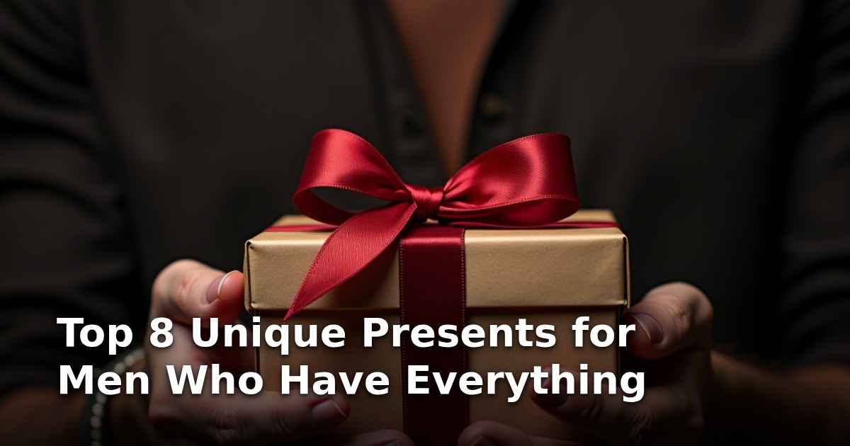 Top 8 Unique Presents for Men Who Have Everything
