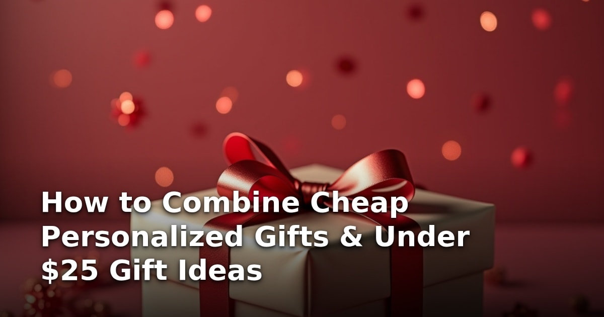 How to Combine Cheap Personalized Gifts & Under $25 Gift Ideas