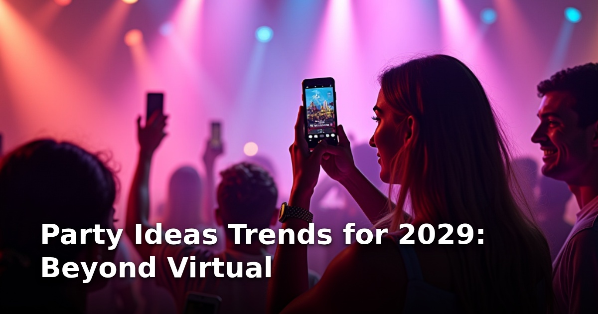 Party Ideas Trends for 2029: Beyond Virtual