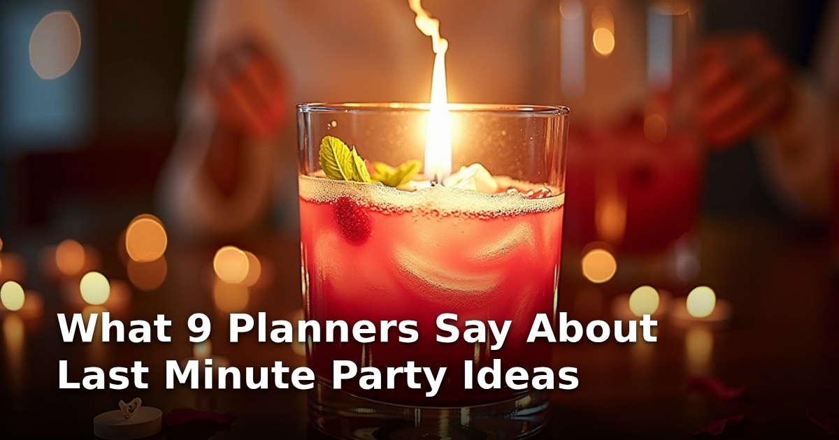 What 9 Planners Say About Last Minute Party Ideas