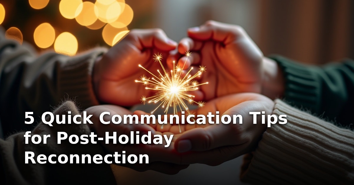 5 Quick Communication Tips for Post-Holiday Reconnection