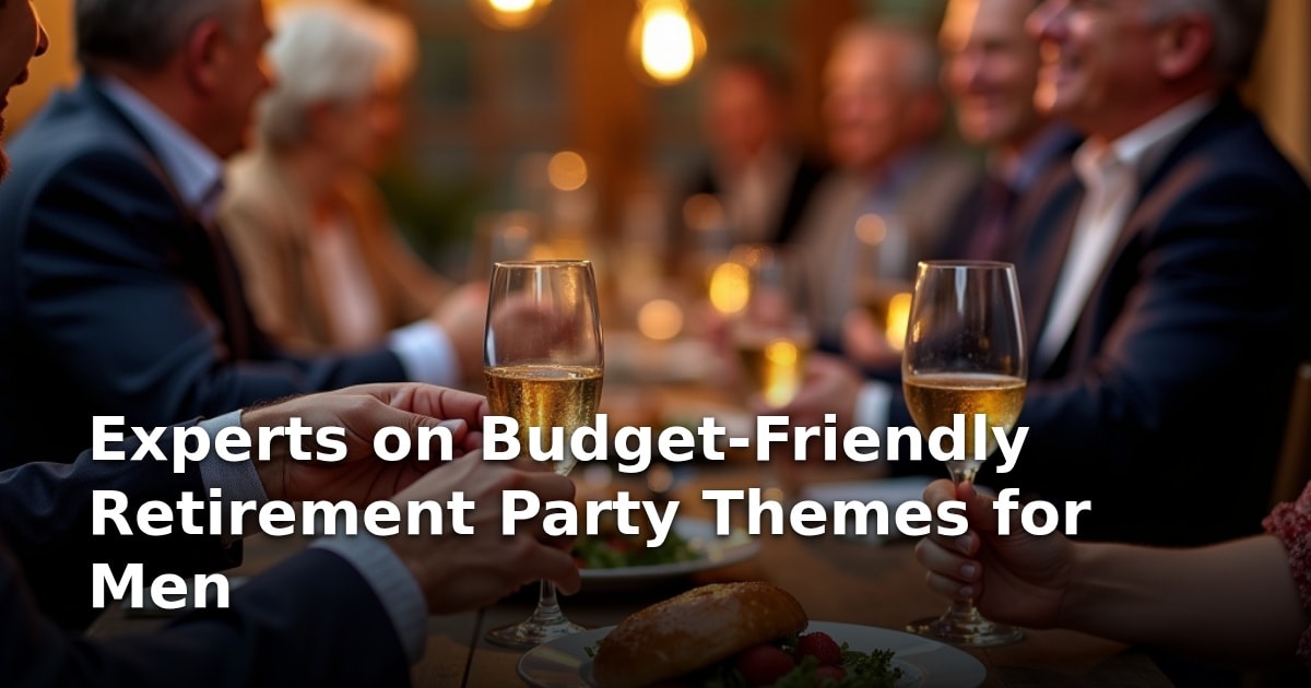Experts on Budget-Friendly Retirement Party Themes for Men
