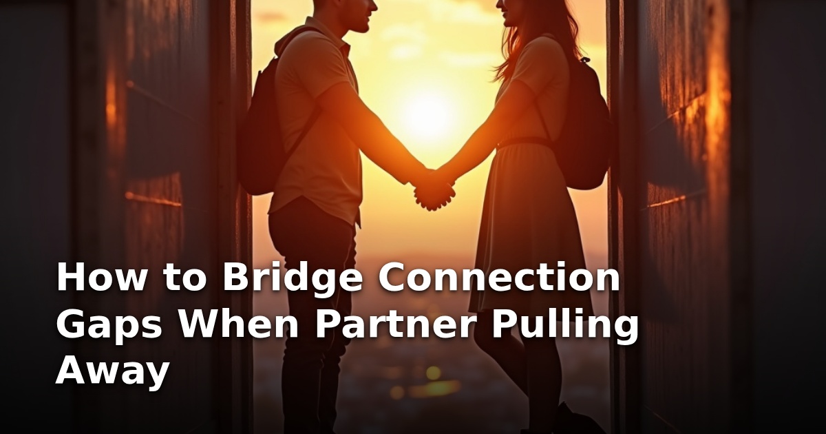 How to Bridge Connection Gaps When Partner Pulling Away