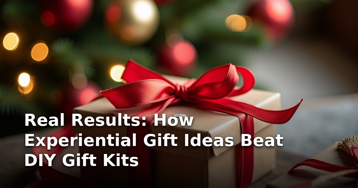 Real Results: How Experiential Gift Ideas Beat DIY Gift Kits