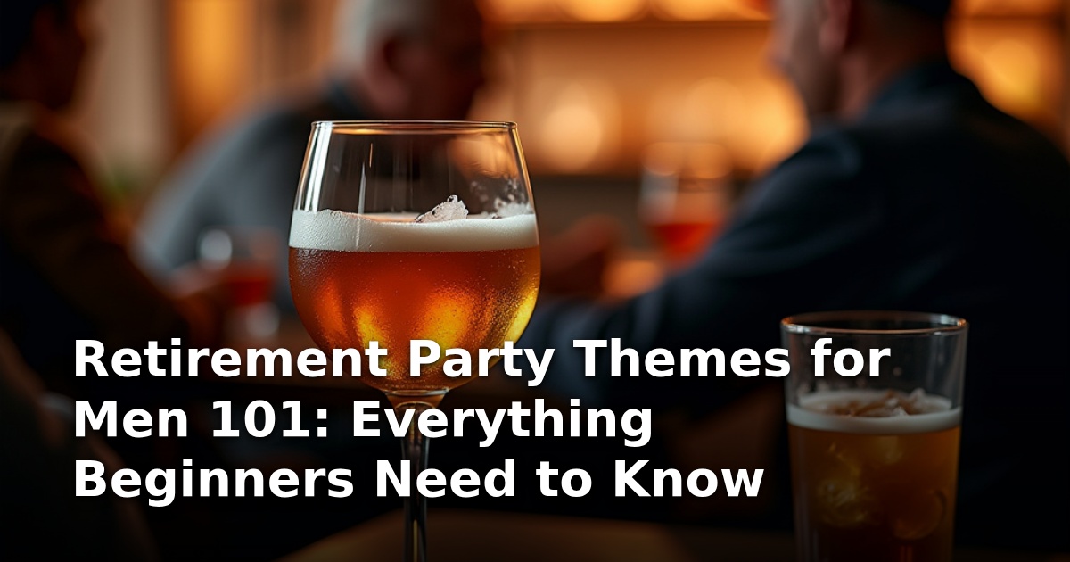 Retirement Party Themes for Men 101: Everything Beginners Need to Know