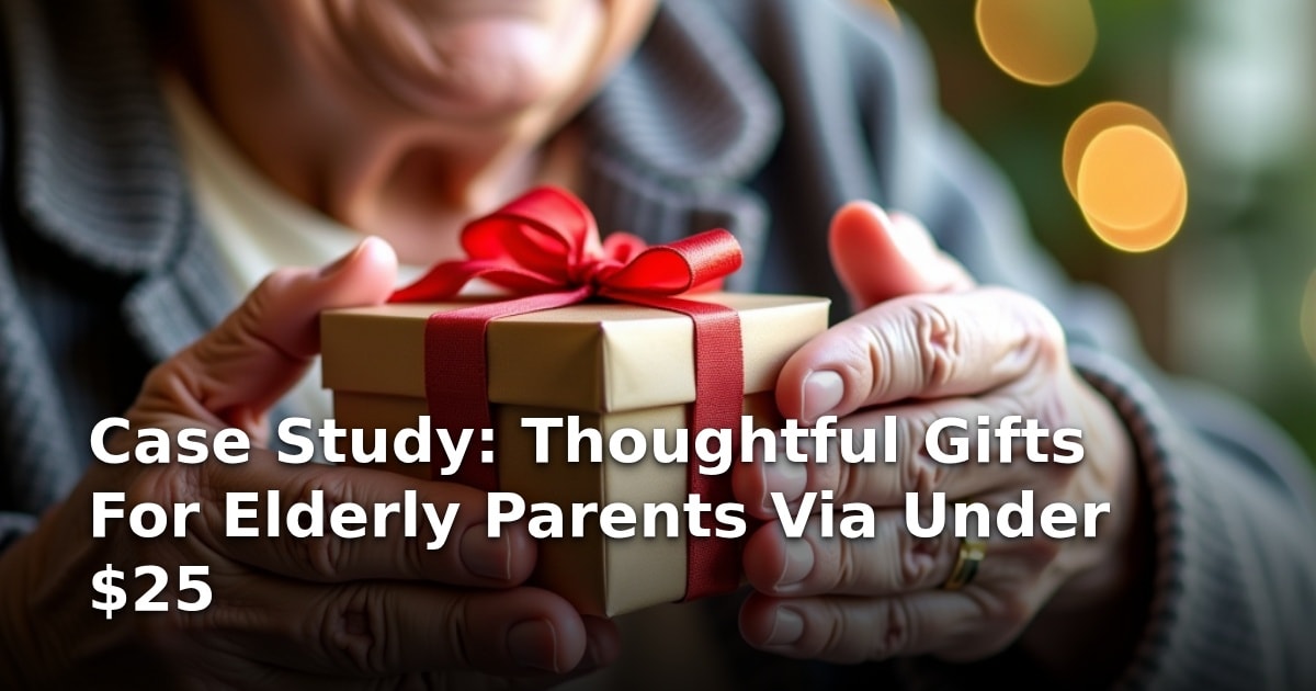 Case Study: Thoughtful Gifts For Elderly Parents Via Under $25