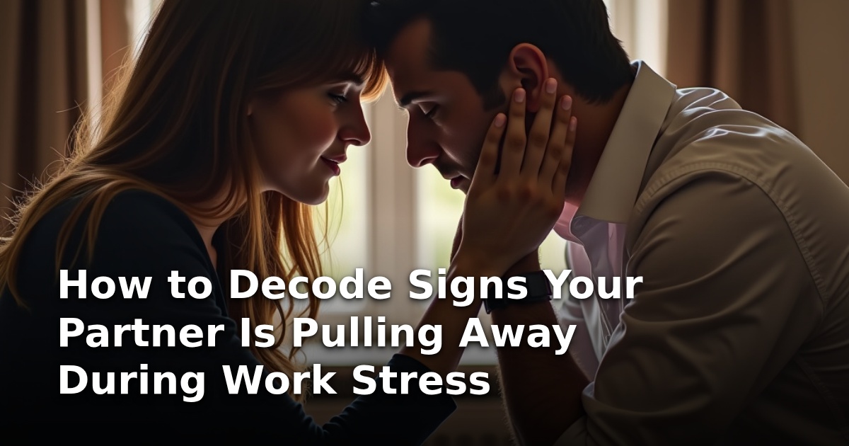 How to Decode Signs Your Partner Is Pulling Away During Work Stress