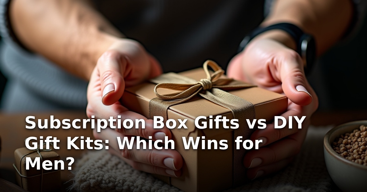Subscription Box Gifts vs DIY Gift Kits: Which Wins for Men?